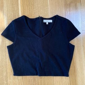 Limited black crop top